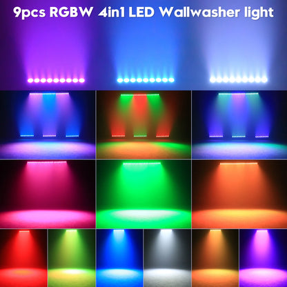 9LED Wall Washer Lights Bar 36W RGBW