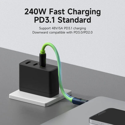 Hagibis Short USB C to USB C Cable With LED Display