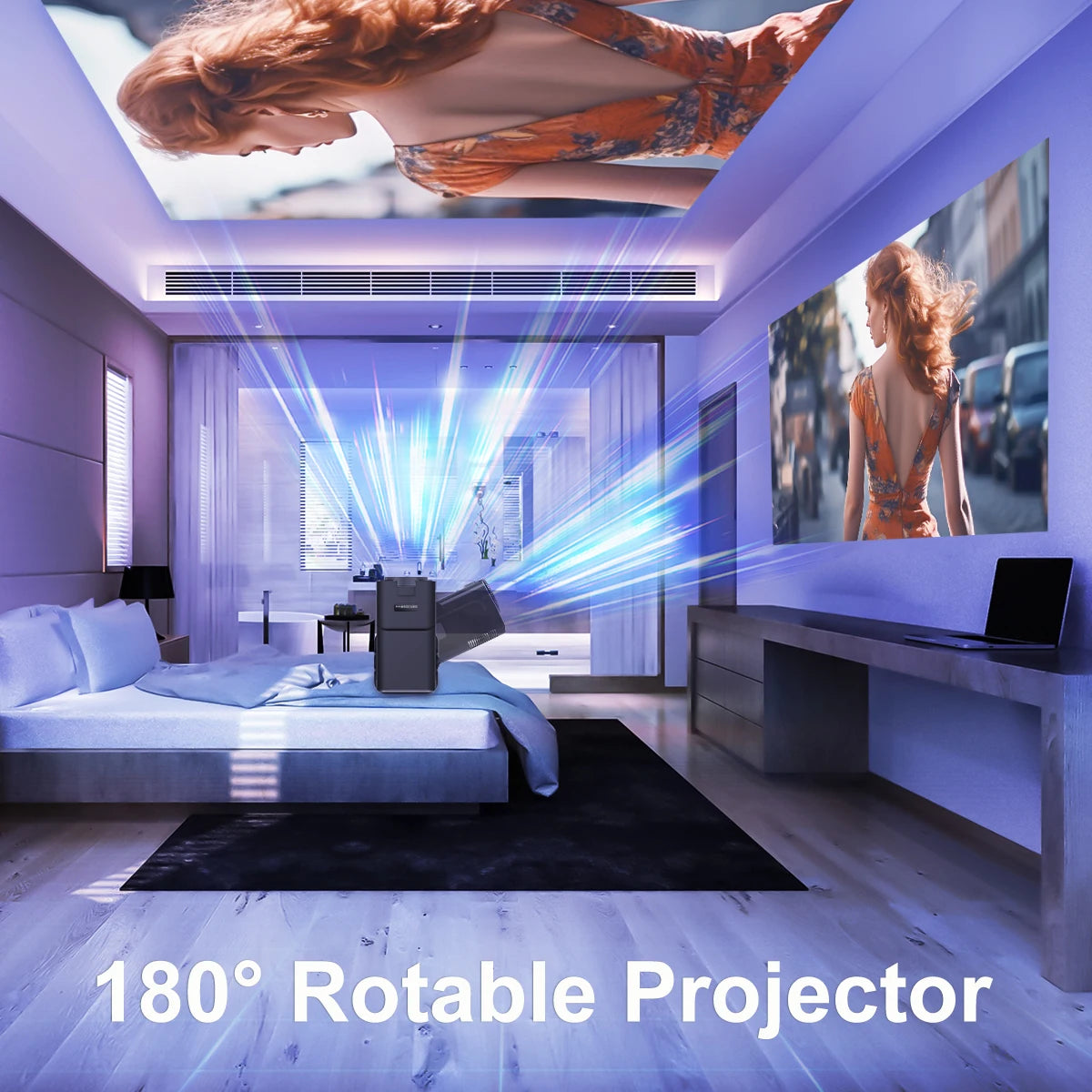 Cinema Portable Projetor 4K 1080P